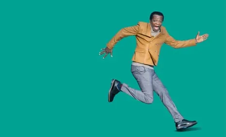 Standup Star Stephen K Amos: ‘My Feet Are a Disaster’ Plus They’re Connected to the Skinniest Limbs You’ve Ever Seen.